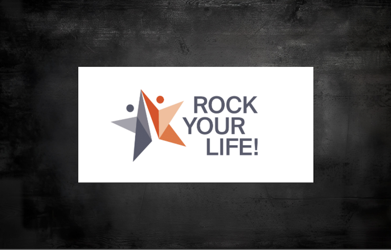 Rock Your Life X GrowUp!<br />
Logo
